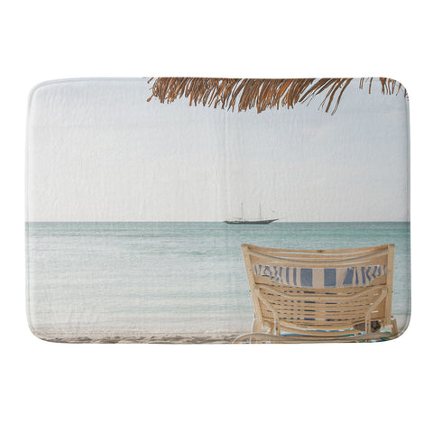 Henrike Schenk - Travel Photography Summer Holiday Beach Photo Aruba Island Ocean View Memory Foam Bath Mat