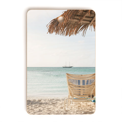 Henrike Schenk - Travel Photography Summer Holiday Beach Photo Aruba Island Ocean View Cutting Board Rectangle