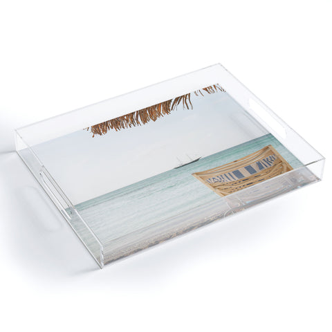 Henrike Schenk - Travel Photography Summer Holiday Beach Photo Aruba Island Ocean View Acrylic Tray