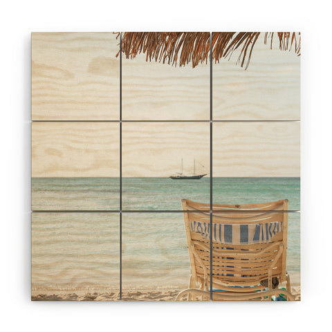 Henrike Schenk - Travel Photography Summer Holiday Beach Photo Aruba Island Ocean View Wood Wall Mural
