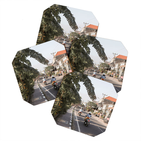 Henrike Schenk - Travel Photography Tropical Road On Bali Island Coaster Set