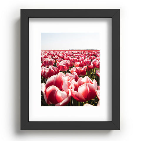 Henrike Schenk - Travel Photography Tulip Field In Holland Floral Recessed Framing Rectangle