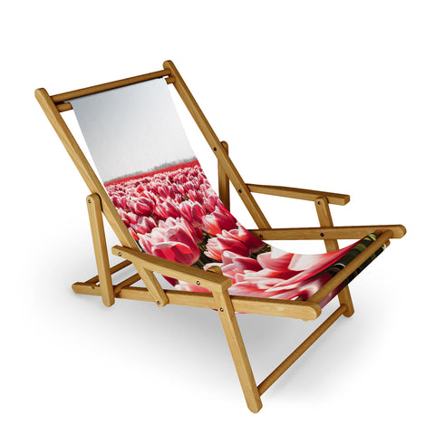 Henrike Schenk - Travel Photography Tulip Field In Holland Floral Sling Chair