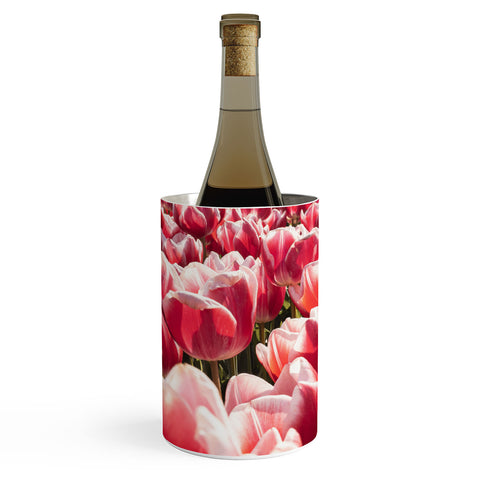 Henrike Schenk - Travel Photography Tulip Field In Holland Floral Wine Chiller