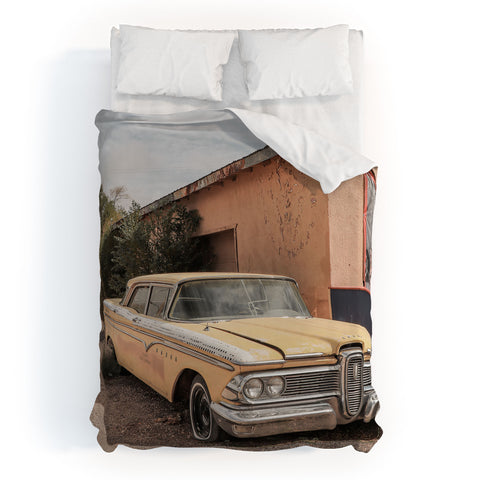 Henrike Schenk - Travel Photography Vintage American Car Art Print Famous Route 66 Scene Arizona Duvet Cover