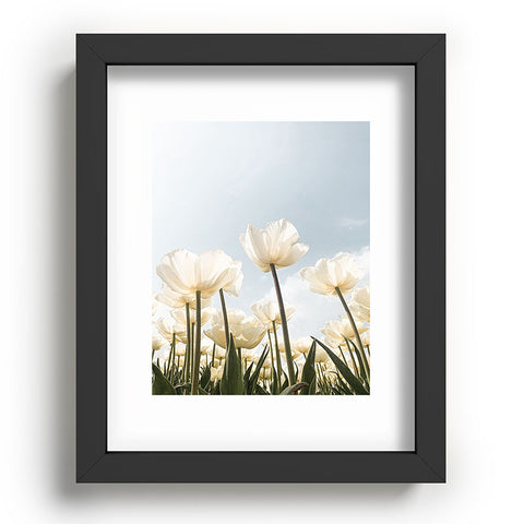 Henrike Schenk - Travel Photography White Tulips In Spring In Holland Recessed Framing Rectangle