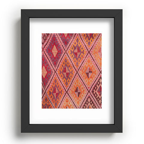 Henrike Schenk - Travel Photography Woven Carpet Red and Orange Recessed Framing Rectangle