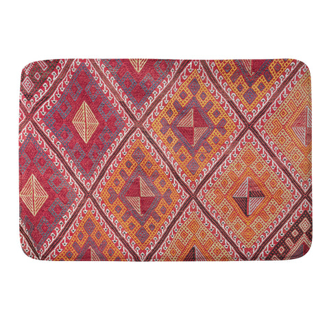 Henrike Schenk - Travel Photography Woven Carpet Red and Orange Memory Foam Bath Mat