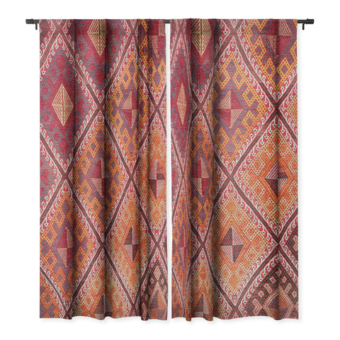 Henrike Schenk - Travel Photography Woven Carpet Red and Orange Blackout Non Repeat