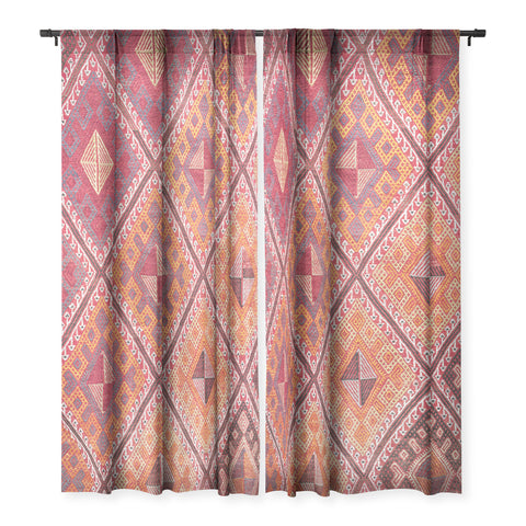 Henrike Schenk - Travel Photography Woven Carpet Red and Orange Sheer Non Repeat