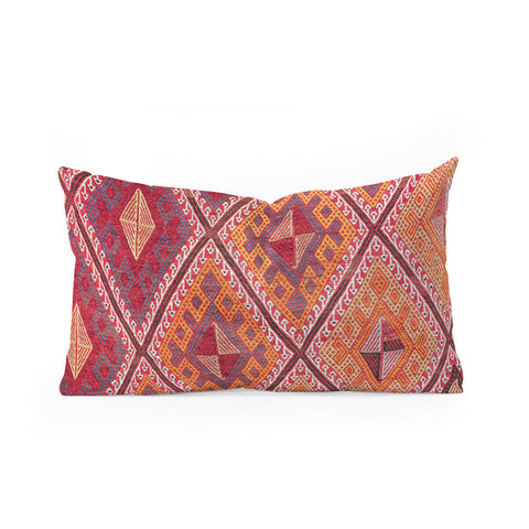 Henrike Schenk - Travel Photography Woven Carpet Red and Orange Oblong Throw Pillow