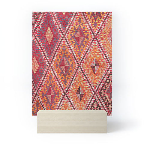 Henrike Schenk - Travel Photography Woven Carpet Red and Orange Mini Art Print