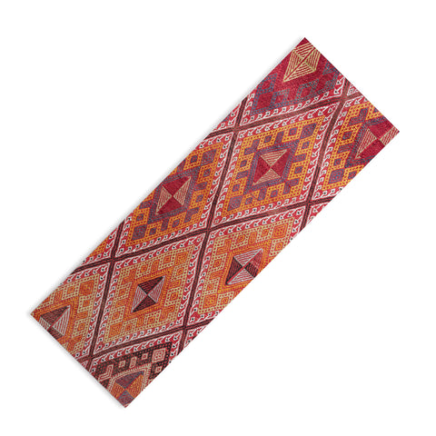 Henrike Schenk - Travel Photography Woven Carpet Red and Orange Yoga Mat