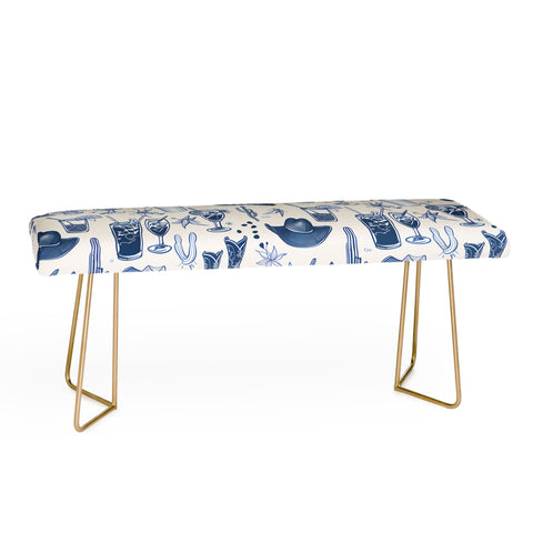 heycait Coastal Cowgirl in Blue Bench