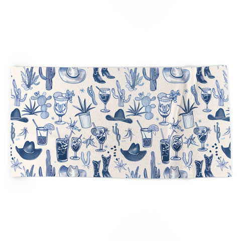 heycait Coastal Cowgirl in Blue Beach Towel