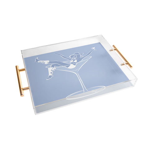 heycait Cowgirl Martini Acrylic Tray