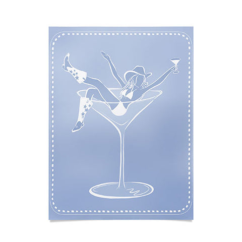 heycait Cowgirl Martini Poster