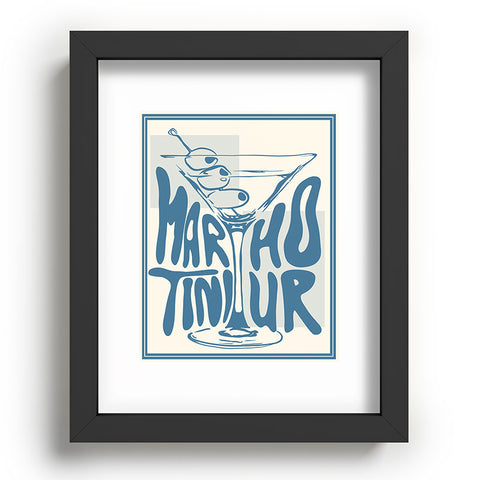heycait Martini Hour Print Recessed Framing Rectangle