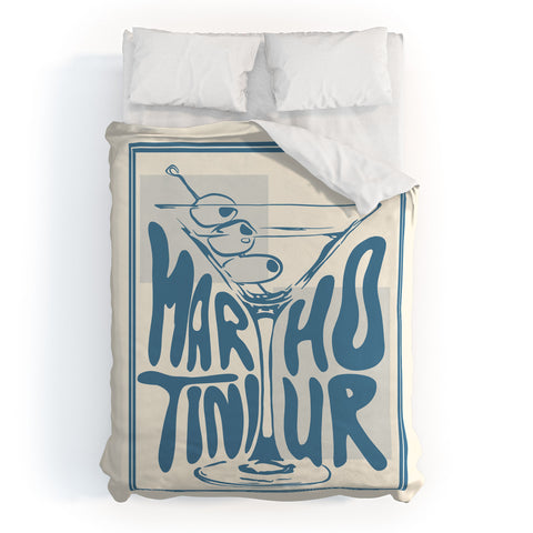 heycait Martini Hour Print Duvet Cover
