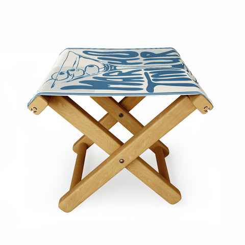 heycait Martini Hour Print Folding Stool