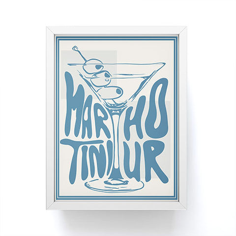 heycait Martini Hour Print Framed Mini Art Print