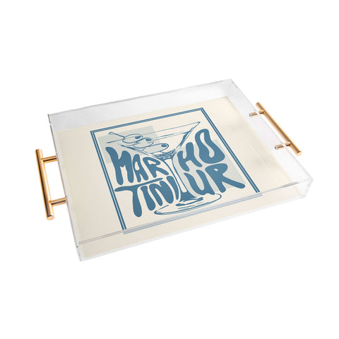 heycait Martini Hour Print Acrylic Tray
