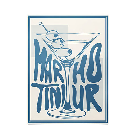 heycait Martini Hour Print Poster