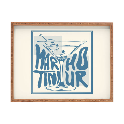 heycait Martini Hour Print Rectangular Tray