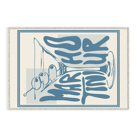 heycait Martini Hour Print Outdoor Rug