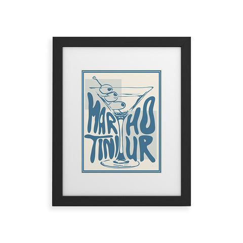 heycait Martini Hour Print Framed Art Print