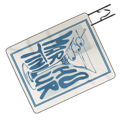 heycait Martini Hour Print Picnic Blanket