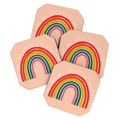 heycoco You are my greatest adventure Coaster Set