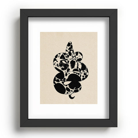 High Tied Creative Black and White Snake Recessed Framing Rectangle