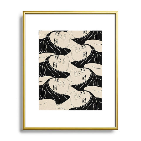 High Tied Creative Melting into You Metal Framed Art Print