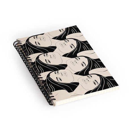 High Tied Creative Melting into You Spiral Notebook