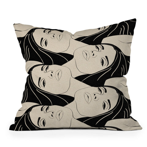 High Tied Creative Melting into You Outdoor Throw Pillow