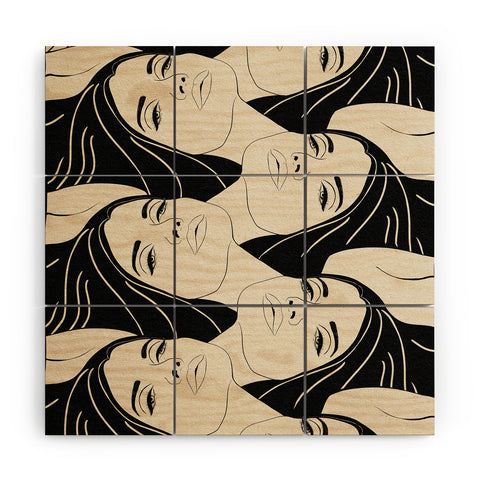 High Tied Creative Melting into You Wood Wall Mural