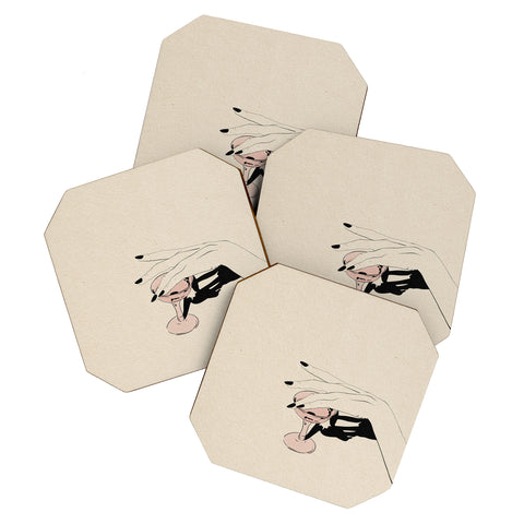 High Tied Creative Rose I Coaster Set