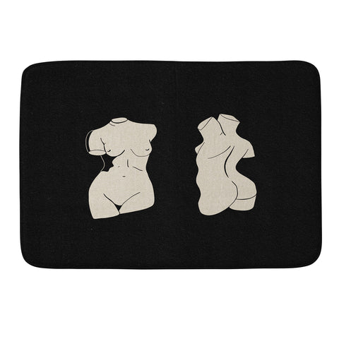 High Tied Creative Torso Memory Foam Bath Mat