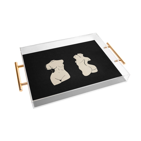 High Tied Creative Torso Acrylic Tray