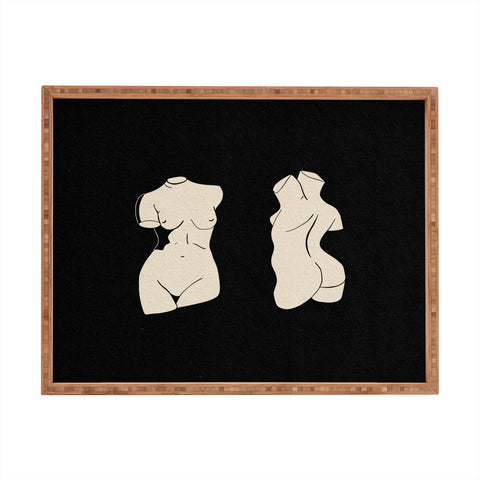 High Tied Creative Torso Rectangular Tray