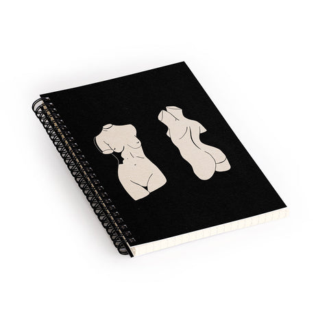 High Tied Creative Torso Spiral Notebook