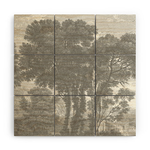 HMCraig Beaux Arbres Beautiful Trees Wood Wall Mural
