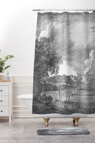 HMCraig Hudson River and Catskills Shower Curtain And Mat