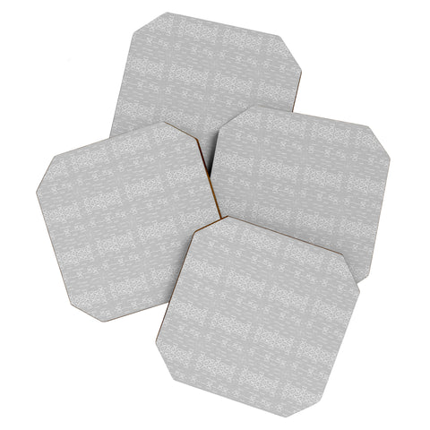 Holli Zollinger ABA MUDCLOTH GRIS Coaster Set