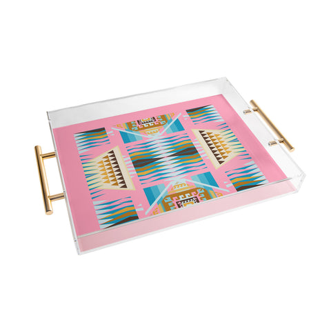 Holli Zollinger Acacia Pink Acrylic Tray