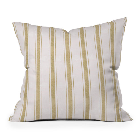 Holli Zollinger AEGEAN JUTE STRIPE Outdoor Throw Pillow
