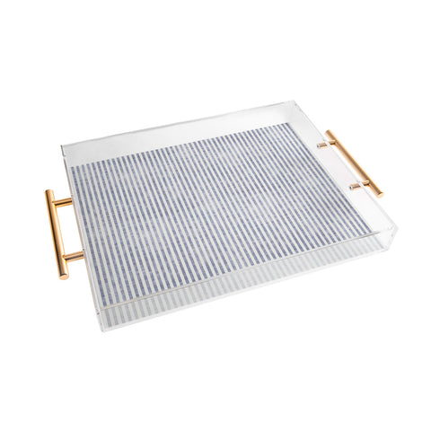 Holli Zollinger AEGEAN STRIPE Acrylic Tray