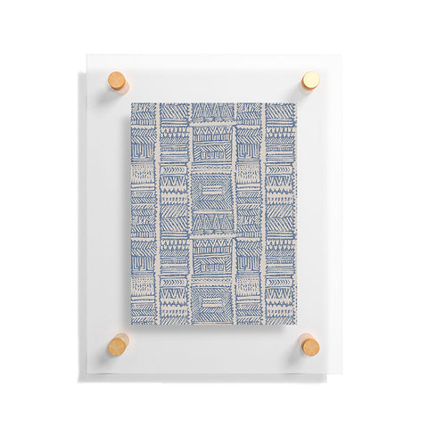 Holli Zollinger ALMAH GRASSCLOTH BLUE Floating Acrylic Print