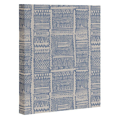 Holli Zollinger ALMAH GRASSCLOTH BLUE Art Canvas